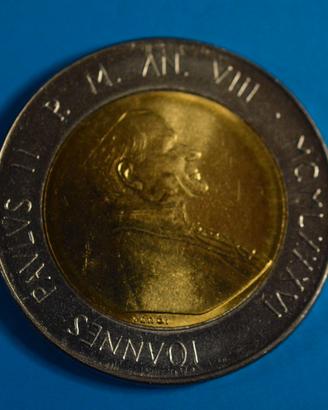 MONETA 500LIRE VATICANO PALO II