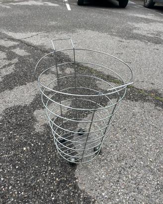 Cesto biancheria - Design Industriale - Cromato