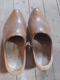 Zoccoli in legno vintage Olandesi