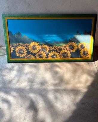 quadro con girasoli