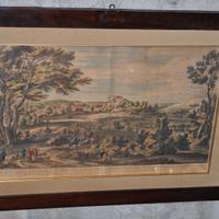 Stampa metà 800 con cornice