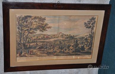 Stampa metà 800 con cornice