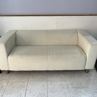 Divano Ikea bianco in pelle