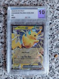 Pokemon Pikachu ex gradata 10