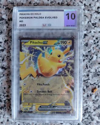 Pokemon Pikachu ex gradata 10