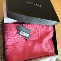 Telo spugna grande Versace rosa