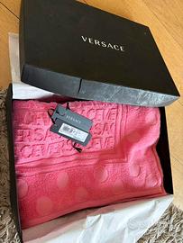 Telo spugna grande Versace rosa