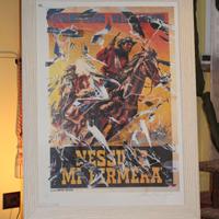 Mimmo Rotella multiplo su carta 100x70