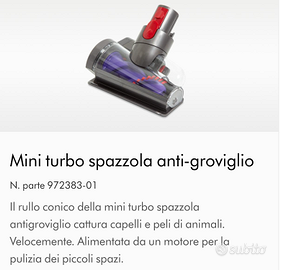 Dyson Mini turbo spazzola anti-groviglio Eur. 65