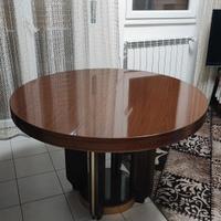 Tavolo rotondo legno 120 cm allungabile – robusto,