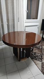 Tavolo rotondo legno 120 cm allungabile – robusto,