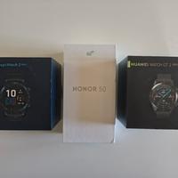 Honor 50 + Honor Magic Watch 2 + Huawei Watch Gt2
