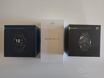 Honor 50 + Honor Magic Watch 2 + Huawei Watch Gt2