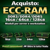 AQUISTO RAM SERVER ECC DDR4 / DDR5 16 / 32 / 64GB