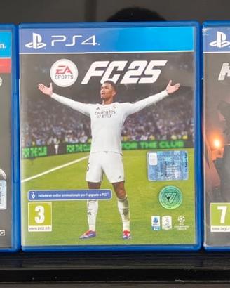 Giochi PS4 (due The Last Of Us,Minecraft,EA FC 25)