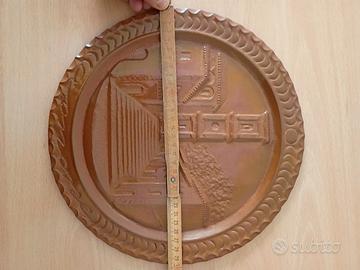 Piatto artigianale in rame