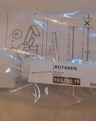 N. 3 BOTAREN Bastone tenda doccia bianco 70-120 cm