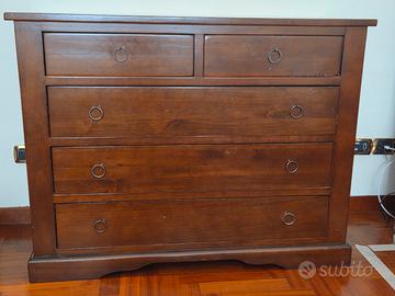 Set como'+2 comodini legno massello arte povera