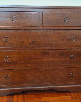 Set como'+2 comodini legno massello arte povera