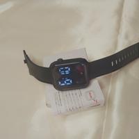 orologio digitale led nero nuovo