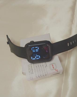 orologio digitale led nero nuovo