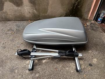 Kit barre portatutto con baule e portabici Menabo