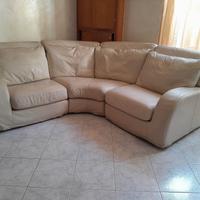 Divano 3 posti in pelle
