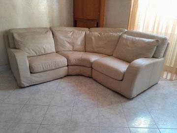 Divano 3 posti in pelle
