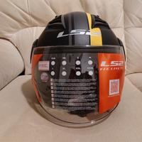 Casco LS2 Airflow tag. L nero e giallo