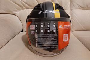 Casco LS2 Airflow tag. L nero e giallo