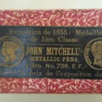 Scatola vintage John Mitchell’s pennini metallici
