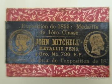 Scatola vintage John Mitchell’s pennini metallici