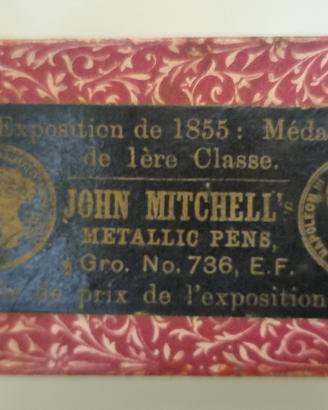 Scatola vintage John Mitchell’s pennini metallici
