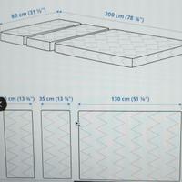 MATERASSO IKEA  80 X200 (COMPONIBILE IN 3 MISURE)