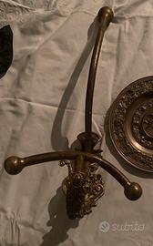 Appendiabiti liberty in ottone a gancio