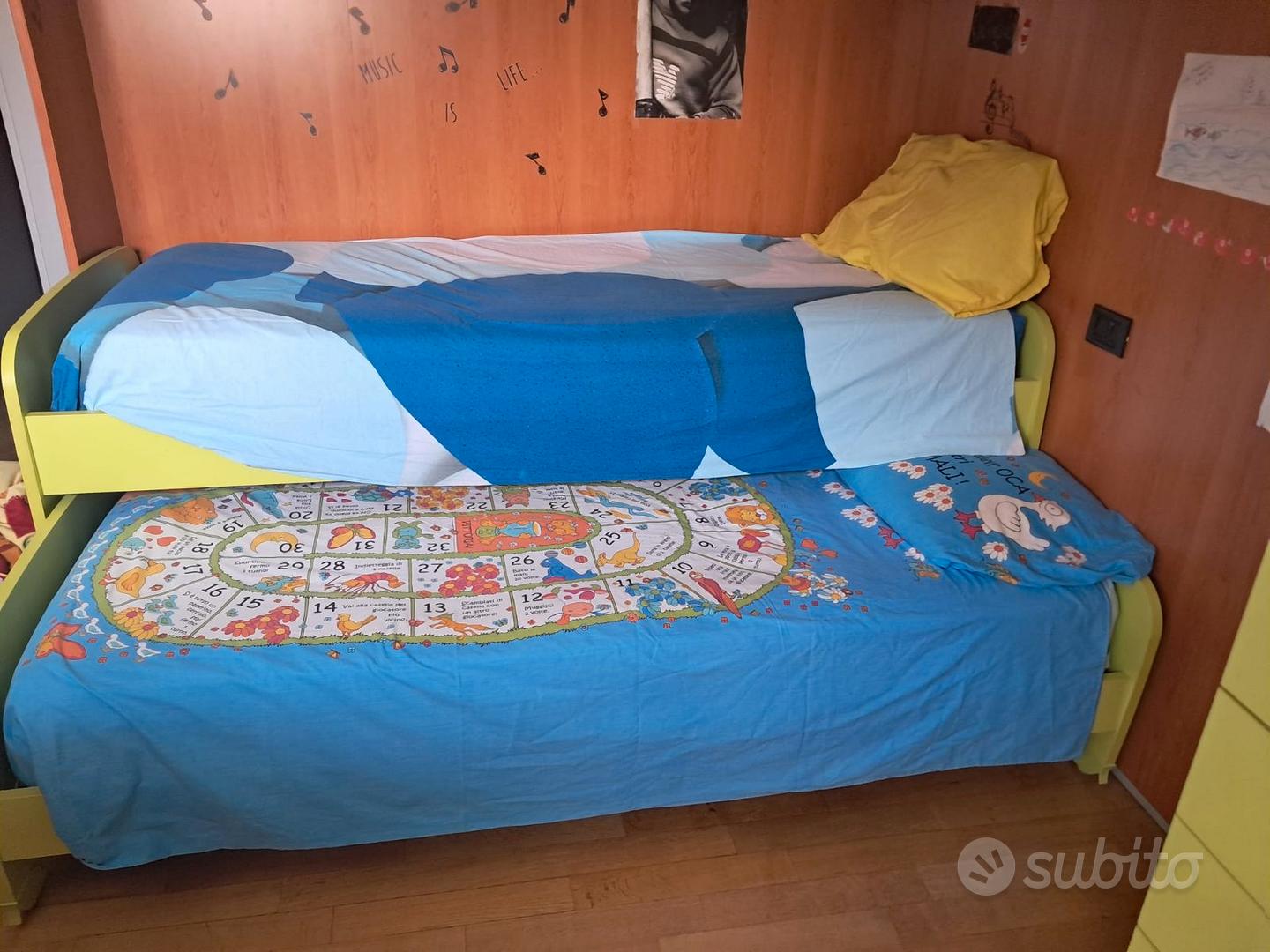 Cinius Letto A Ponte Con Ruote Alto Letto Salvaspazio Comodo Cinius