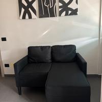 Divano a 2 posti con chaise longue a L