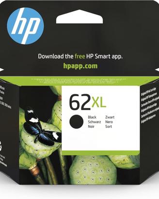 HP 62XL Nero, C2P05AE, Cartuccia Originale da 1400
