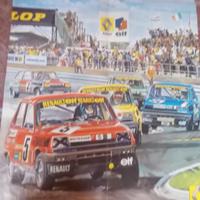 Poster anni 80 coppa renault 5