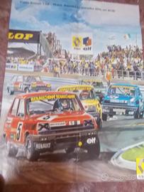 Poster anni 80 coppa renault 5