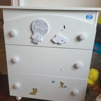 CASSETTIERA CON FASCIATOIO PALI 