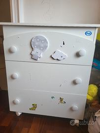 CASSETTIERA CON FASCIATOIO PALI 