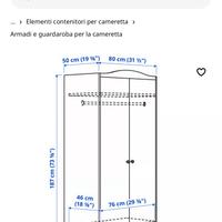 armadio Ikea Smagora bianco
