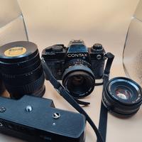 Contax 139 +50mm f1.9+135mmf2.8+ winder +50mm f2