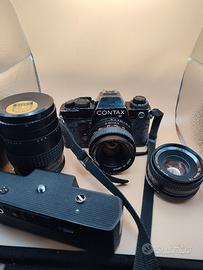 Contax 139 +50mm f1.9+135mmf2.8+ winder +50mm f2
