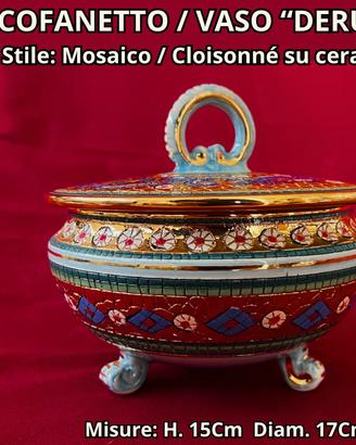 Cofanetto in ceramica artistica di Deruta