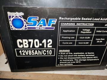 Batteria agm saf 85ah