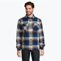 Giacca-camicia imbottita uomo – quadri blu – tg M