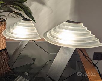 lampade da tavolo in vetro di murano coppia abatj