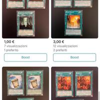 Carte varie yugioh ( prezzi in foto )